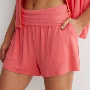 Aerie High Waist Coral Shorts